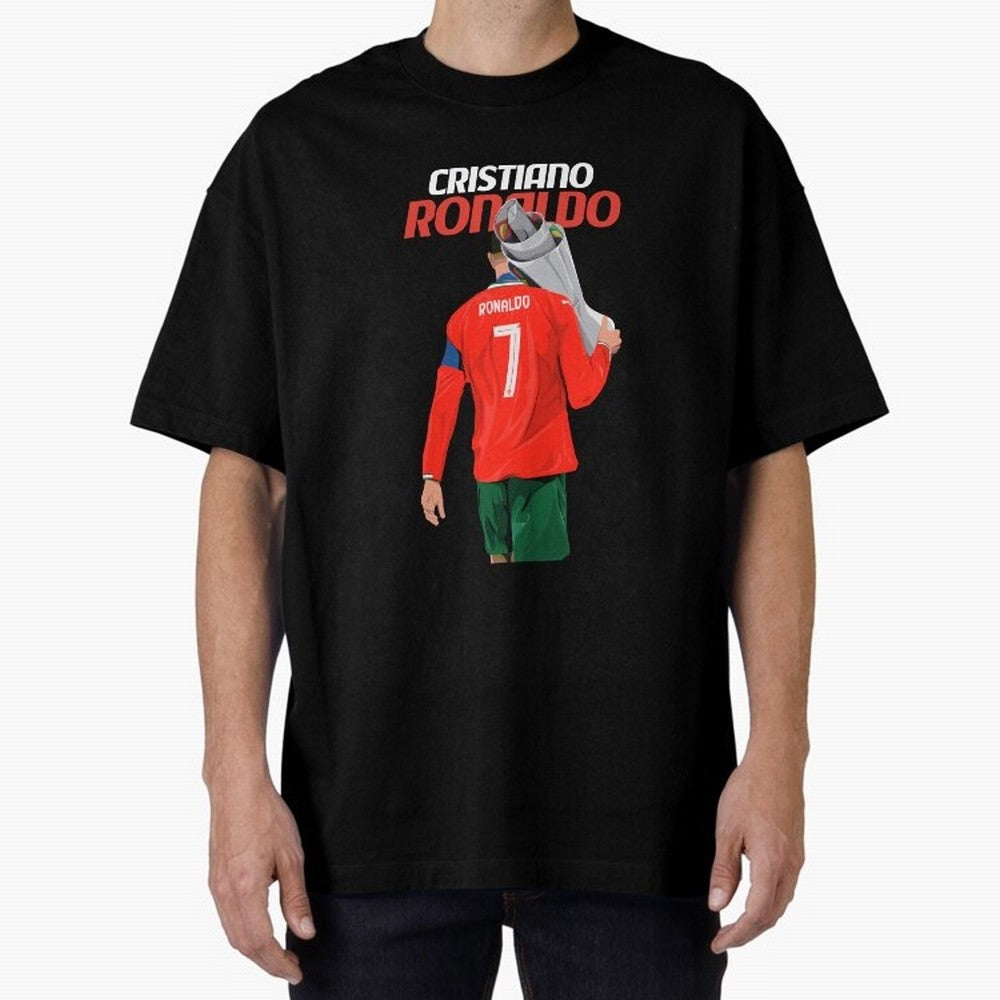 Cristiano Ronaldo Win Oversized T-Shirt Celebrate the Magic of the FIFA World Cup 2026 Group Stage Journey through Messi and Cristiano Ronaldo Highlights, Argentina, France and Brazil Pride, Championship Spirit, Famous Goals, Roaring Crowds and