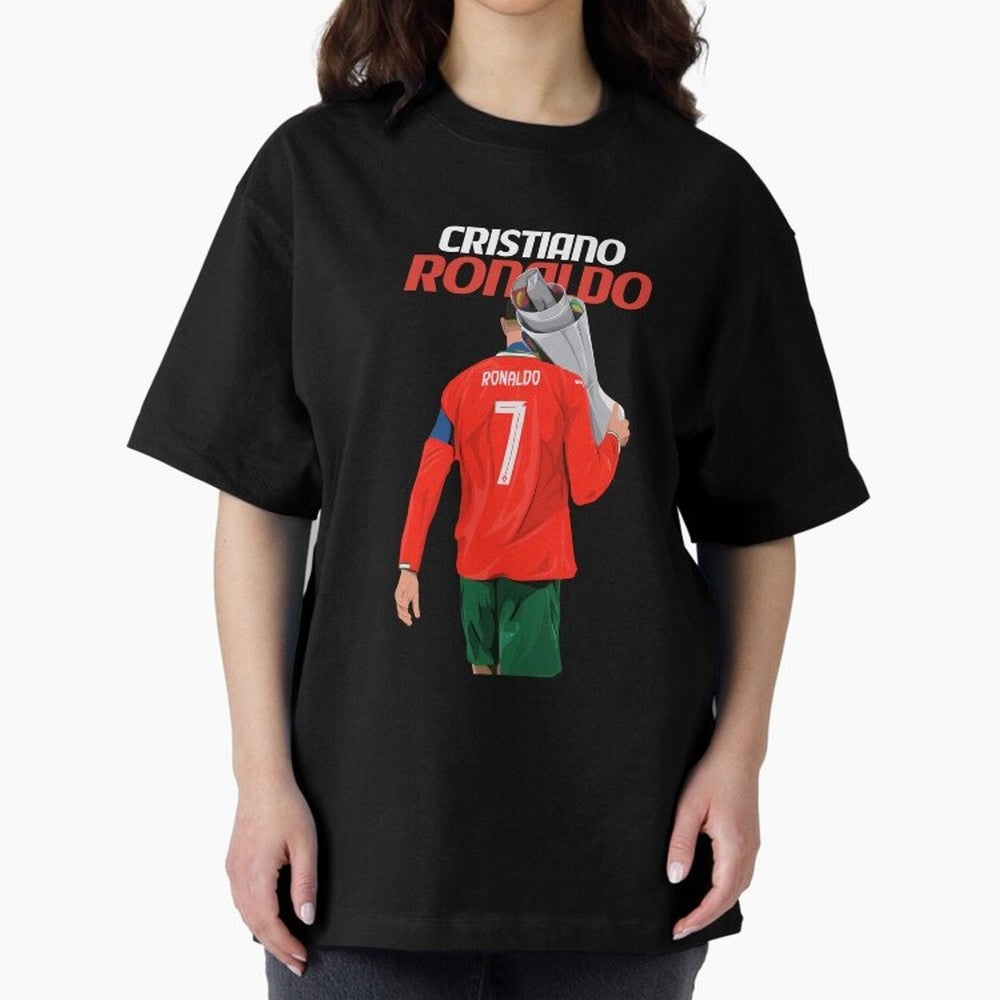 Cristiano Ronaldo Win Oversized T-Shirt Celebrate the Magic of the FIFA World Cup 2026 Group Stage Journey through Messi and Cristiano Ronaldo Highlights, Argentina, France and Brazil Pride, Championship Spirit, Famous Goals, Roaring Crowds and