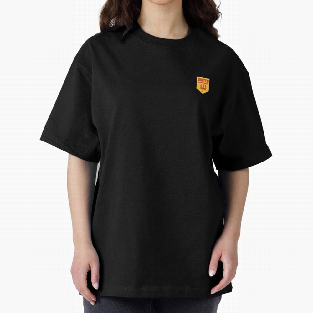 Manchester United Badge Oversized T-Shirt Show Your Love for Global Football Passion for FIFA World Cup 2026 Group Stage, Made for Cristiano Ronaldo, France and Portugal, Soccer Culture, Superstar Moments, National Team Dreams and Competitive Fire;