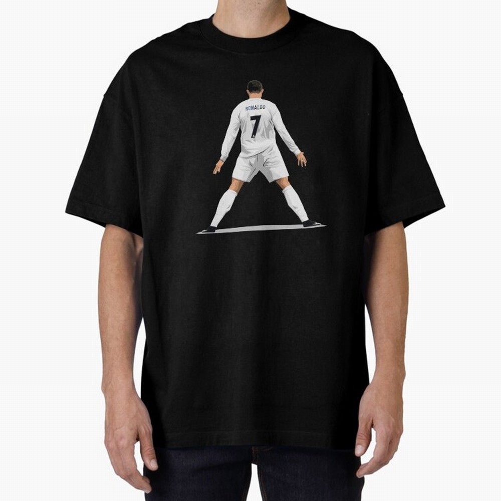 Cristiano Ronaldo Oversized T-Shirt Get Ready for FIFA World Cup 2026 USA Canada Mexico Capturing Messi, France Energy, Worldwide Fan Energy, Dramatic Goals, Stadium Lights and Championship Celebrations; Great for Watch Parties, Sports Bars, Family