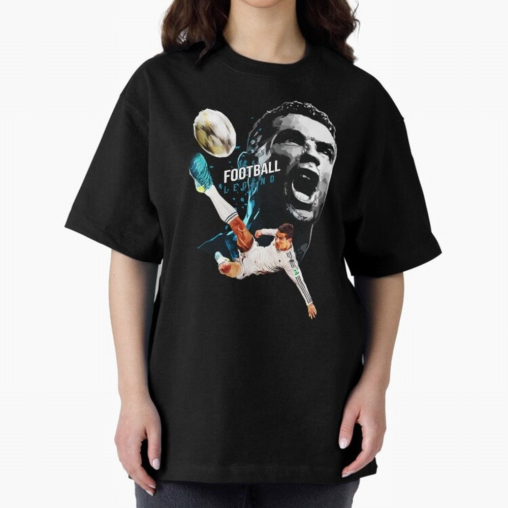 Cristiano Ronaldo Oversized T-Shirt Celebrate Golden Goal Energy in Match Day Hype around FIFA World Cup 2026, Mbappe and Neymar, Brazil, Portugal and Argentina, Stadium Chants, National Pride, Trophy Dreams and Unforgettable Football Memories;