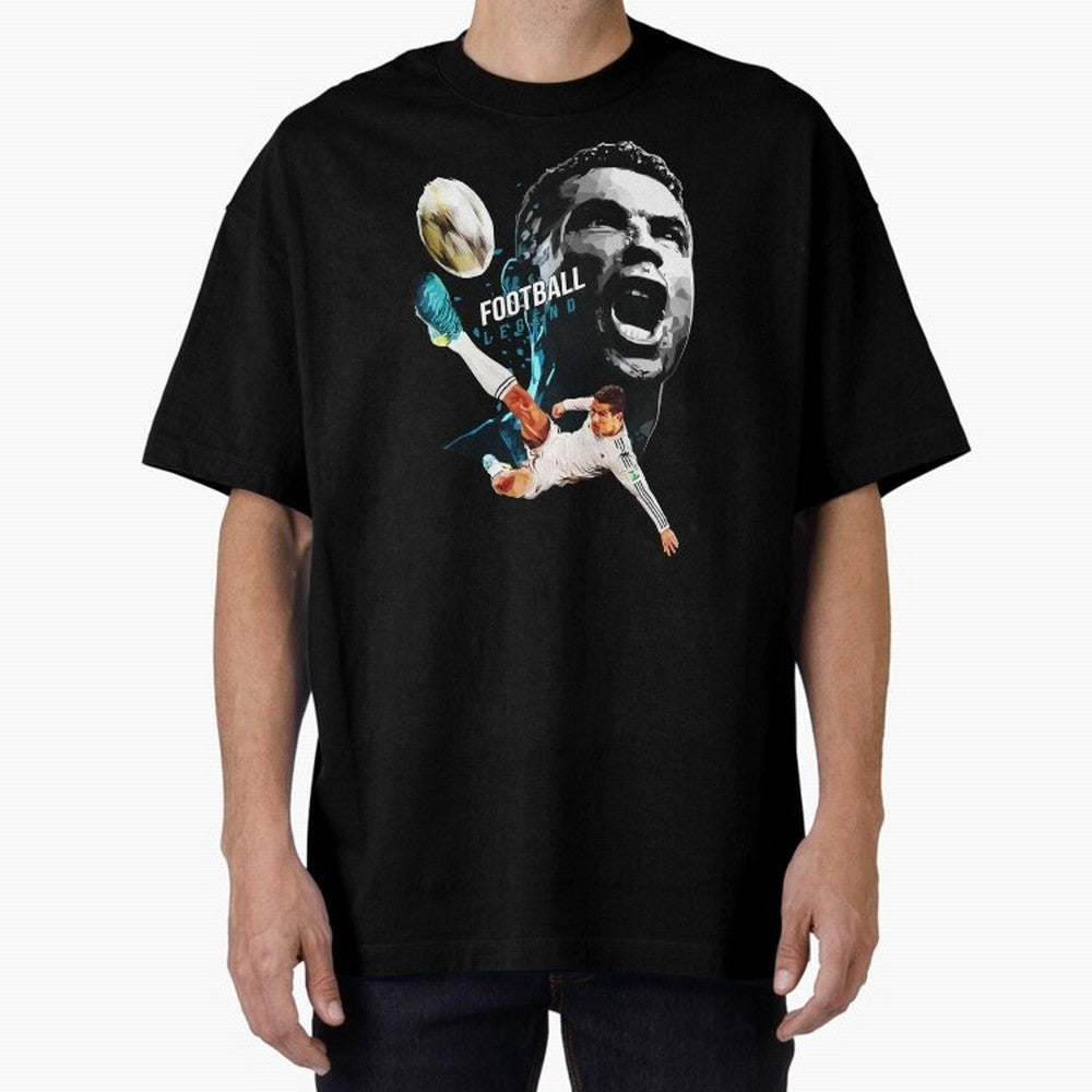 Cristiano Ronaldo Oversized T-Shirt Celebrate Golden Goal Energy in Match Day Hype around FIFA World Cup 2026, Mbappe and Neymar, Brazil, Portugal and Argentina, Stadium Chants, National Pride, Trophy Dreams and Unforgettable Football Memories;