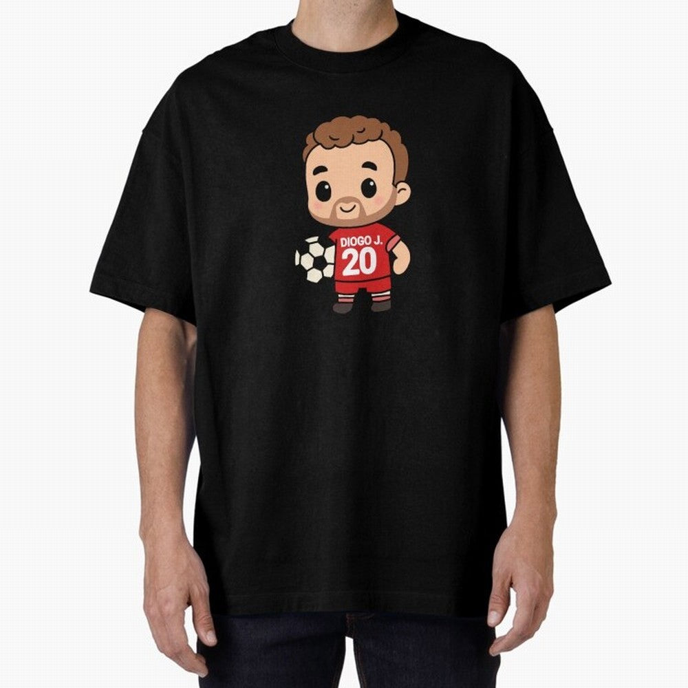 Diogo Jota jersey | manga | cute kawaii | by Nooby Draw Oversized T-Shirt Make Every Match About Match Day Hype around FIFA World Cup 2026 USA Canada Mexico, Cristiano Ronaldo, Portugal, Spain and Germany, Soccer Culture, Superstar Moments,
