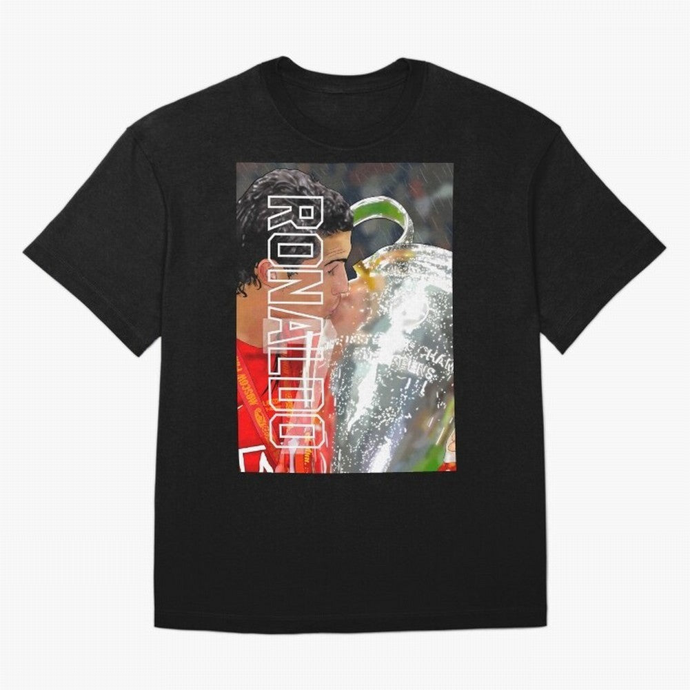 Cristiano Ronaldo ¨C 2008 Manchester United Champions League Glory Artwork by GrizzlyGFX Oversized T-Shirt Bring a Champion Mindset to FIFA World Cup 2026 for Fans of Cristiano Ronaldo, Haaland and CR7 and Spain and Netherlands, Bringing Sports