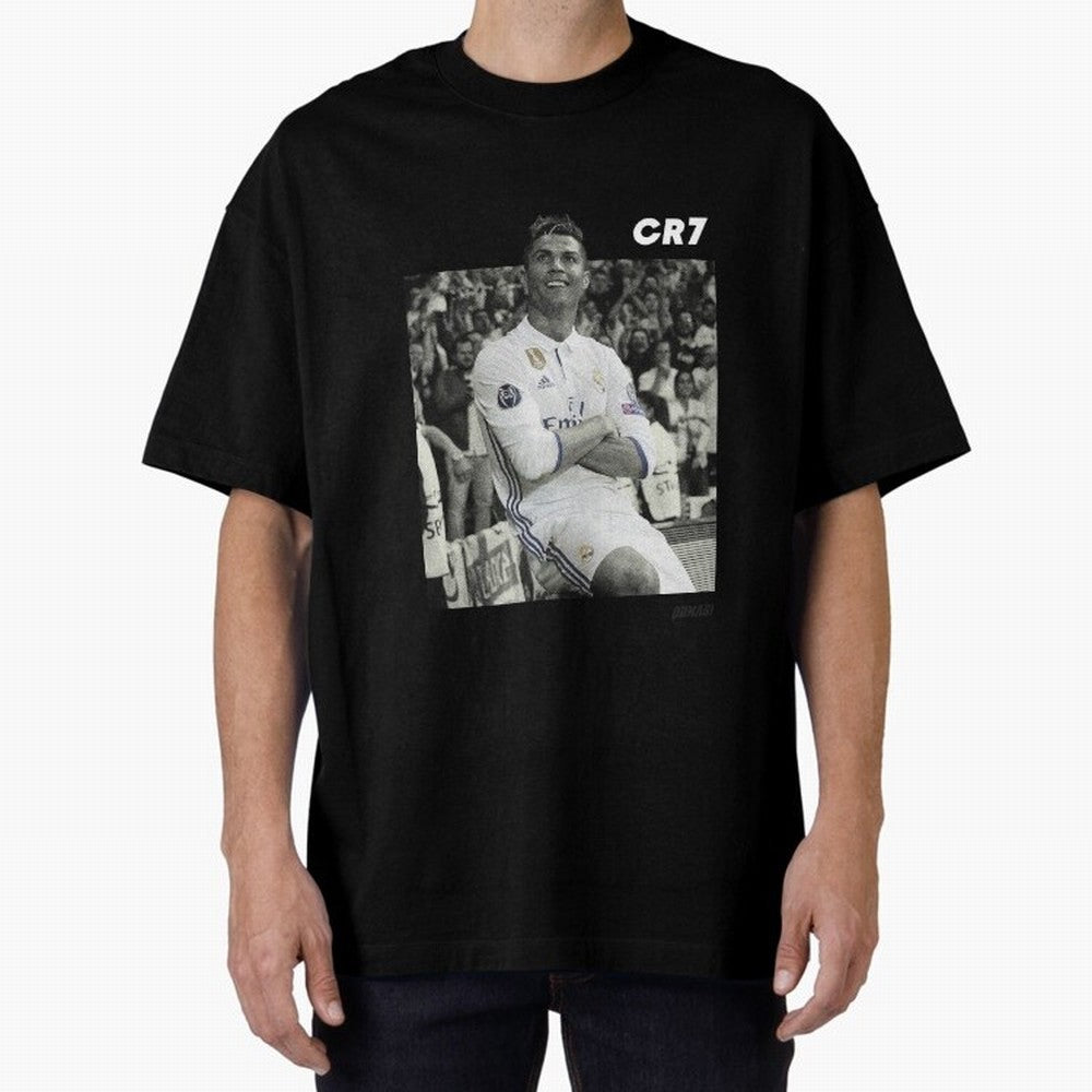 Cristiano Ronaldo | MR. CHAMPIONS LEAGUE Oversized T-Shirt Step into Global Football Passion for FIFA World Cup 2026 Group Stage, Built around Mbappe and Neymar, Argentina and Brazil, Goal Celebration Energy, Supporter Heritage, Football Icons and