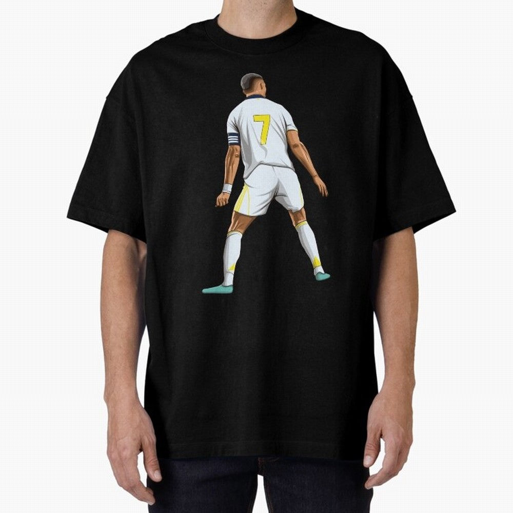 Cristiano Ronaldo Oversized T-Shirt Capture Stadium Memories from FIFA World Cup 2026 for Fans of Messi, Neymar and Mbappe and Germany, Bringing Supporter Pride, Iconic Celebrations, Legendary Names and Global Match Day Energy; Perfect for
