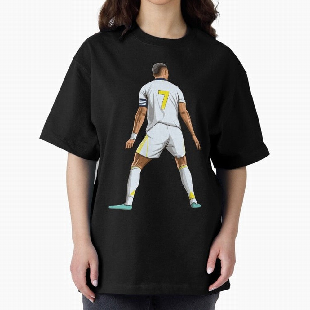 Cristiano Ronaldo Oversized T-Shirt Capture Stadium Memories from FIFA World Cup 2026 for Fans of Messi, Neymar and Mbappe and Germany, Bringing Supporter Pride, Iconic Celebrations, Legendary Names and Global Match Day Energy; Perfect for