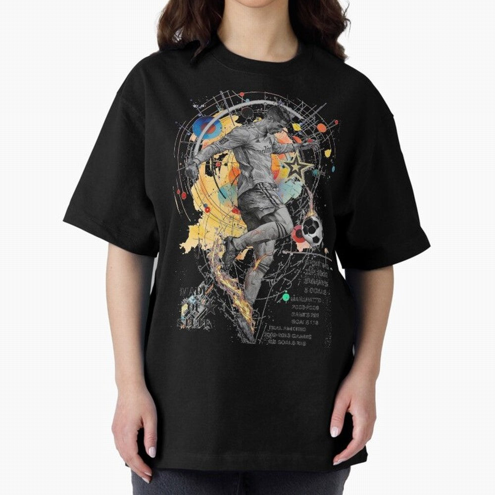 Cristiano Ronaldo Football Playmaker Oversized T-Shirt Show Fan Pride Across the FIFA World Cup 2026 Group Stage Journey through Haaland and Mbappe Highlights, Argentina Pride, Match Day Excitement, Supporter Culture, Golden Goals and Global