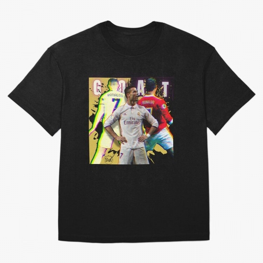 Cristiano Ronaldo ¨C The GOAT Era Tribute Oversized T-Shirt Represent the FIFA World Cup 2026 Group Stage Journey through Haaland and Mbappe Highlights, Germany Pride, Stadium Memories, Football Loyalty, International Chants and Championship