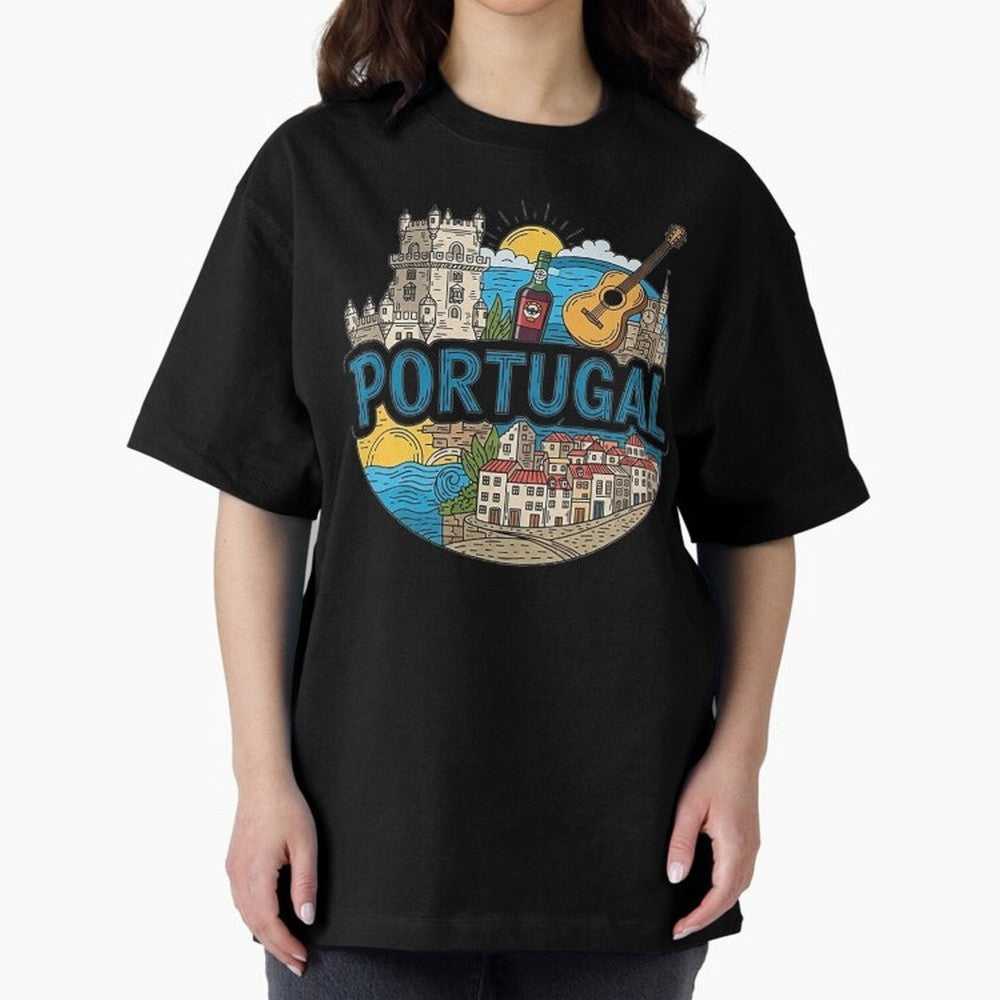 PORTUGAL Oversized T-Shirt Share FIFA World Cup 2026 Spirit, Featuring Argentina, France and Brazil, Neymar, Stadium Memories, Football Loyalty, International Chants and Championship Tradition; Great for Supporters Who Love Legendary Players,