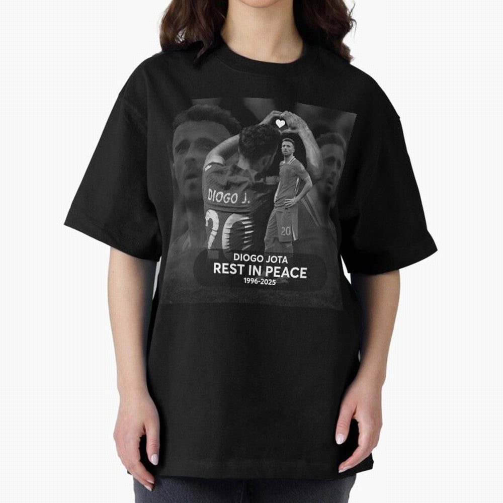 Diogo Jota rest in peace Oversized T-Shirt Support Your Favorite Stars during Global Football Passion for FIFA World Cup 2026, Centered on Mbappe, Brazil, Portugal and Argentina, Global Supporter Spirit, Legendary Goals, National Colors and