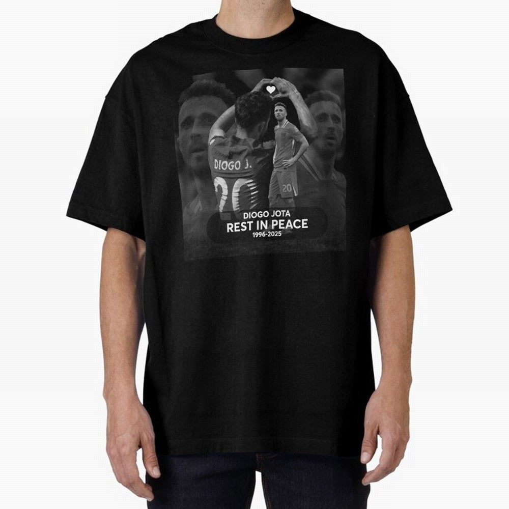 Diogo Jota rest in peace Oversized T-Shirt Support Your Favorite Stars during Global Football Passion for FIFA World Cup 2026, Centered on Mbappe, Brazil, Portugal and Argentina, Global Supporter Spirit, Legendary Goals, National Colors and