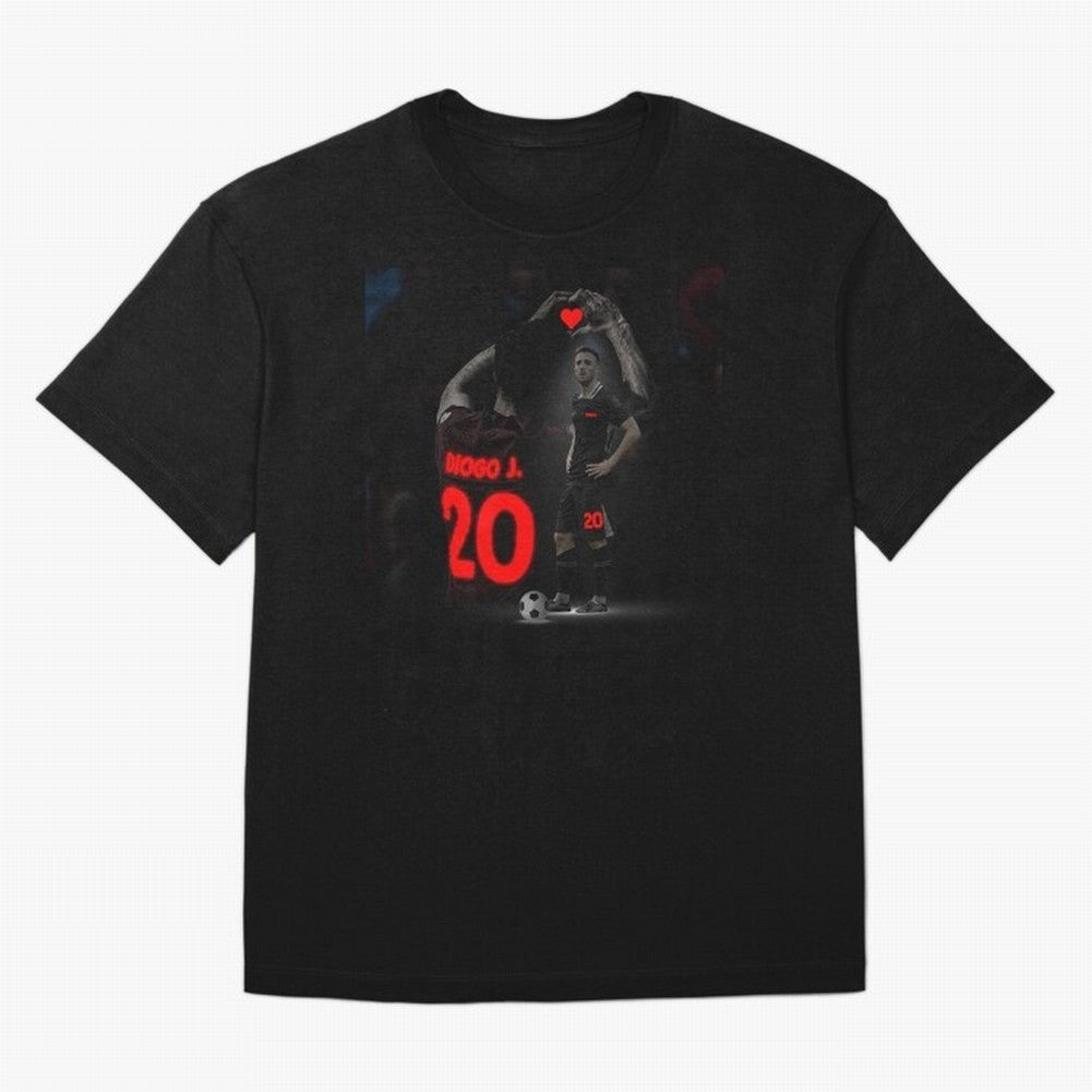 Diogo Jota poster Oversized T-Shirt Celebrate Football Dreams Across the FIFA World Cup 2026 Group Stage Journey through Mbappe and Neymar Highlights, Spain Pride, Classic Soccer Heritage, Championship Pressure, Fan Loyalty and International Pride;