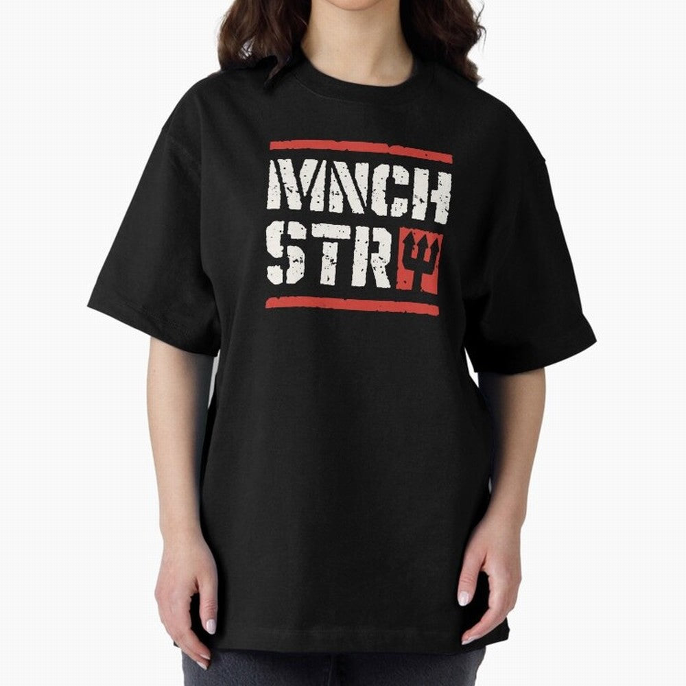 Manchester Oversized T-Shirt Honor the Football Icons of FIFA World Cup 2026 Spirit, Built around Argentina, Haaland and Mbappe, Match Day Excitement, Supporter Culture, Golden Goals and Global Football Passion; Created for Match Day Parties,