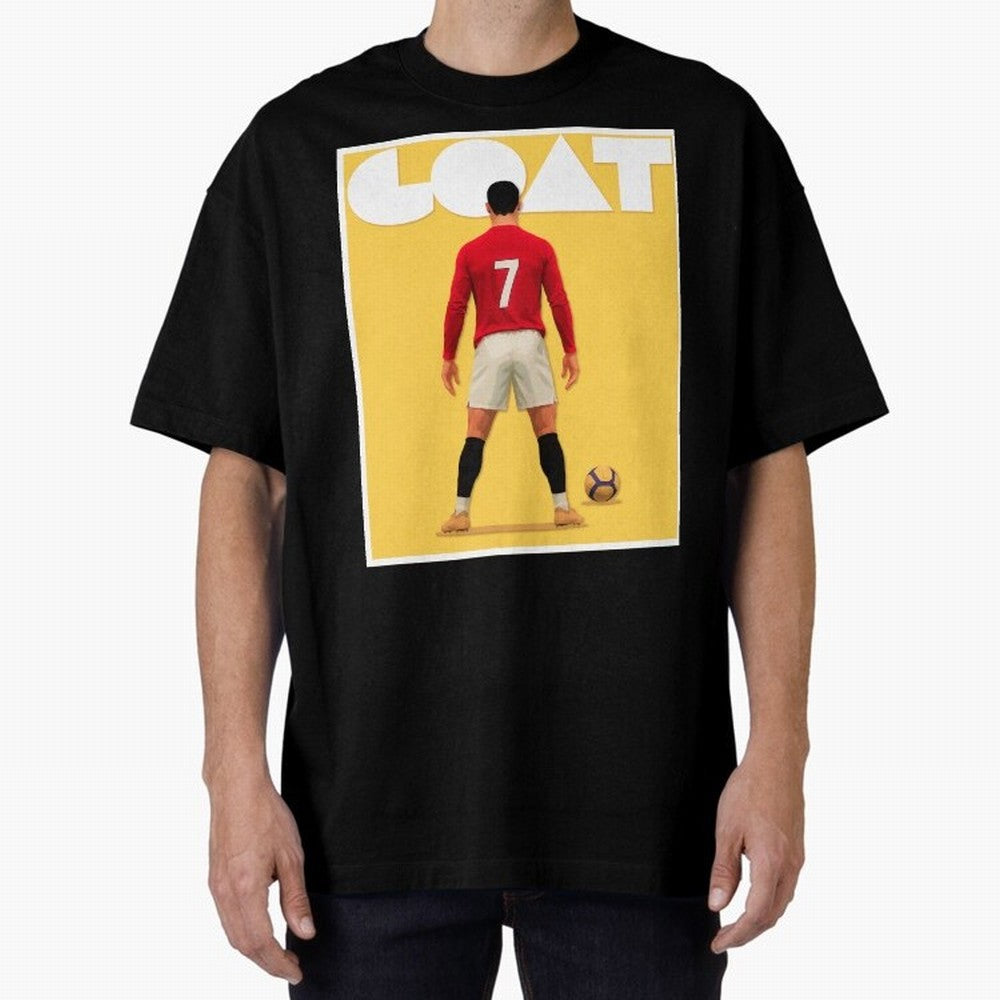 Cristiano Ronaldo Men's CR7 Football Jersey | Real Madrid GOAT Portugal Sports Shirt Fan Gift Oversized T-Shirt Feel the Trophy Chase of Global Football Passion for FIFA World Cup 2026 USA Canada Mexico, Filled with Cristiano Ronaldo, Spain and