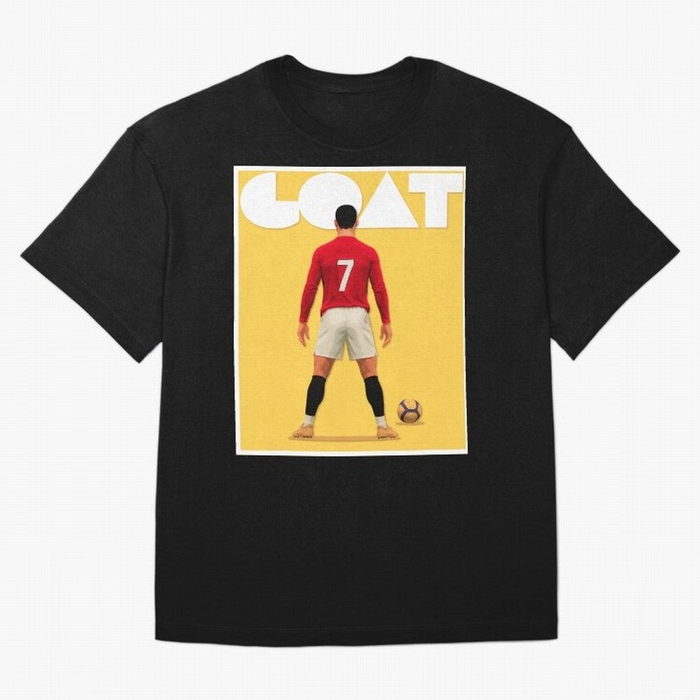 Cristiano Ronaldo Men's CR7 Football Jersey | Real Madrid GOAT Portugal Sports Shirt Fan Gift Oversized T-Shirt Feel the Trophy Chase of Global Football Passion for FIFA World Cup 2026 USA Canada Mexico, Filled with Cristiano Ronaldo, Spain and