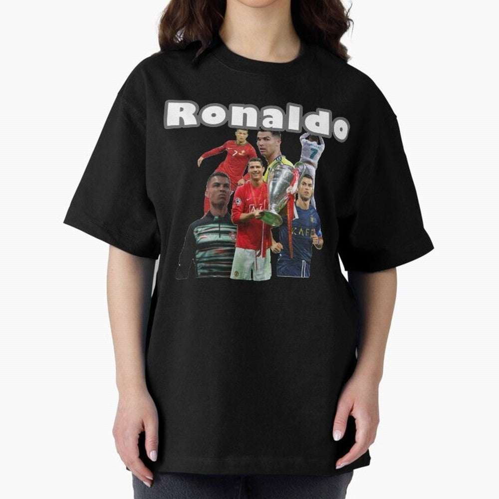 Cristiano Ronaldo Oversized T-Shirt Carry the FIFA World Cup 2026 Group Stage Journey through Mbappe and Neymar Highlights, France Pride, Champion Mindset, Group Stage Buzz, Knockout Tension and Passionate Fan Culture; Perfect for Fans, Collectors,