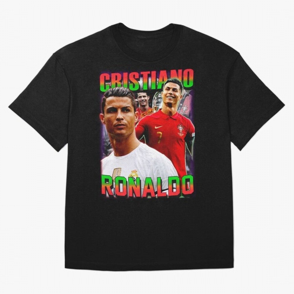 Cristiano Ronaldo Graphic Oversized T-Shirt Fuel Your Fan Pride for Global Football Passion for FIFA World Cup 2026, Featuring Messi and Cristiano Ronaldo, France, Football History, Final Match Energy, Crowd Noise and Once in a Lifetime Moments;