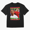 Cristiano Ronaldo Graphic Oversized T-Shirt Fuel Your Fan Pride for Global Football Passion for FIFA World Cup 2026, Featuring Messi and Cristiano Ronaldo, France, Football History, Final Match Energy, Crowd Noise and Once in a Lifetime Moments;