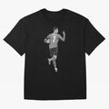 Cristiano Ronaldo Black and White Version Oversized T-Shirt Follow FIFA World Cup 2026 USA Canada Mexico for Fans of Neymar, Haaland and Cristiano Ronaldo and Argentina, Bringing Championship Spirit, Famous Goals, Roaring Crowds and International