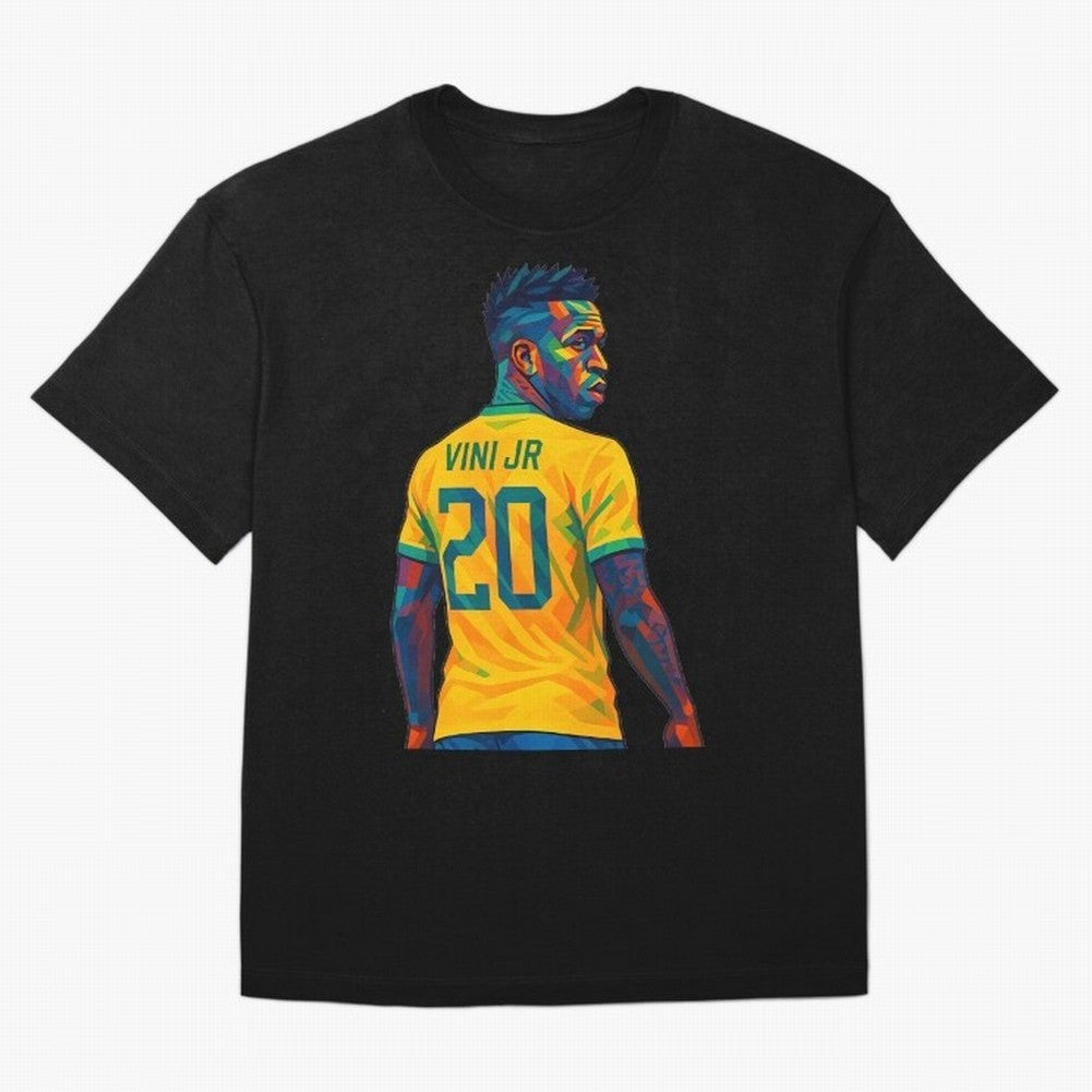 Vini Jr. Oversized T-Shirt Support Iconic Players in Global Football Passion for FIFA World Cup 2026 Group Stage, Inspired by CR7, Germany, Match Day Excitement, Supporter Culture, Golden Goals and Global Football Passion; Made for Die Hard