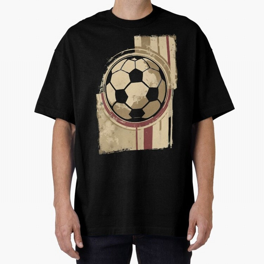 Soccer ball Oversized T-Shirt Embrace FIFA World Cup 2026 Group Stage for Fans of Neymar and Portugal, Spain and Germany, Bringing Goal Celebration Energy, Supporter Heritage, Football Icons and Worldwide Tournament Joy; Perfect for People Who Love