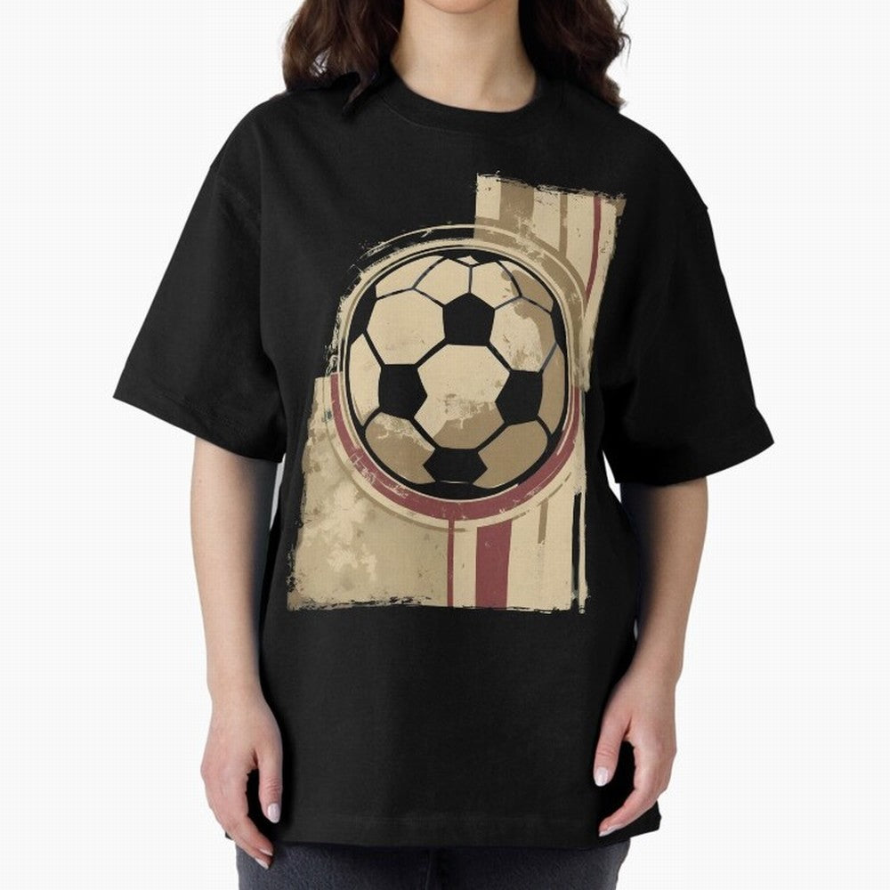 Soccer ball Oversized T-Shirt Embrace FIFA World Cup 2026 Group Stage for Fans of Neymar and Portugal, Spain and Germany, Bringing Goal Celebration Energy, Supporter Heritage, Football Icons and Worldwide Tournament Joy; Perfect for People Who Love