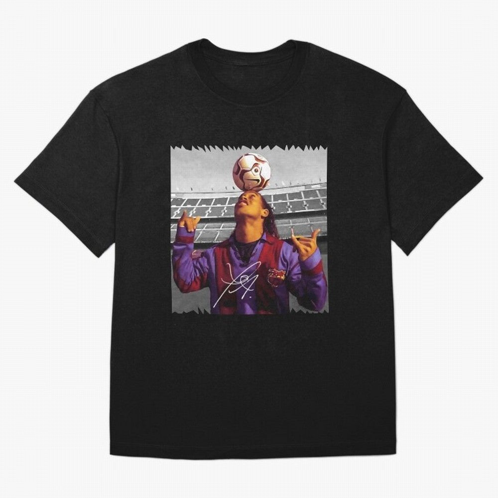 Ronaldinho - vintage Oversized T-Shirt Bring FIFA World Cup 2026 for Fans of Mbappe and Neymar and Spain, Bringing Tournament Hype, Historic Matchups, Family Viewing Parties and Global Sports Pride; Ideal for Passionate Fans Who Love Underdog