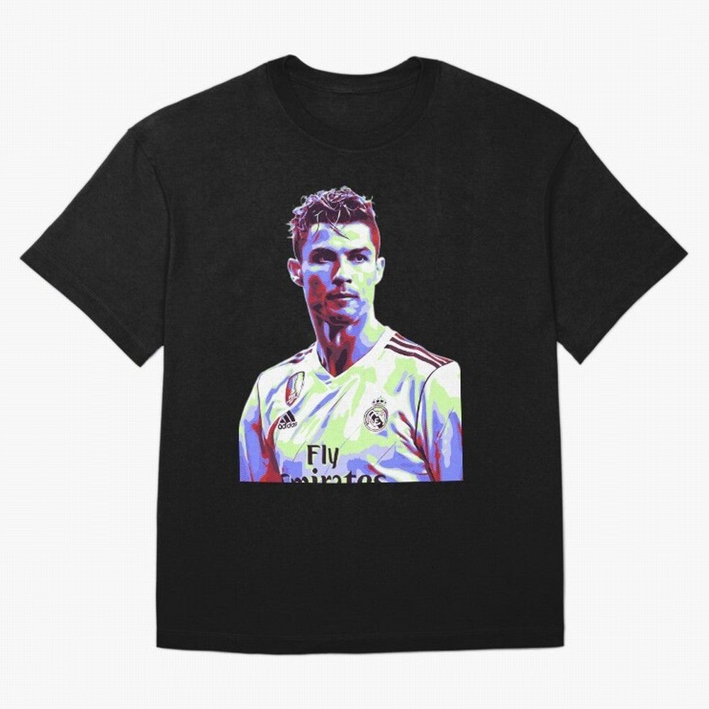 Ronaldo - retro Oversized T-Shirt Refresh Global Football Passion for FIFA World Cup 2026 USA Canada Mexico, Made for CR7 and Messi, Spain and Netherlands, Vintage Soccer Flavor, Modern Football Stars, National Flags and Final Night Emotion;