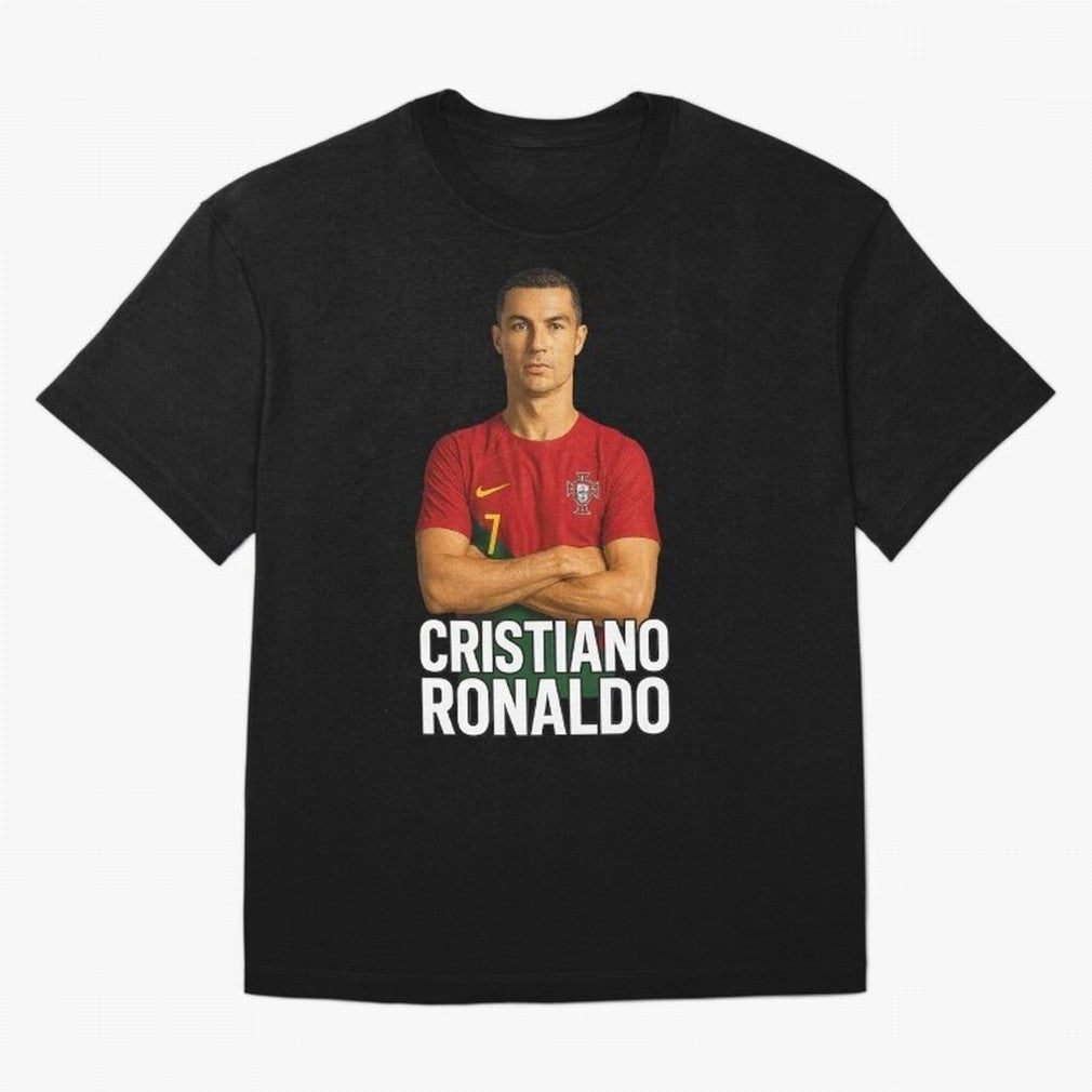 Cristiano Ronaldo Oversized T-Shirt Bring Legendary Rivalry Energy to FIFA World Cup 2026 USA Canada Mexico Spirit, Connected to France, Haaland and Mbappe, Match Day Excitement, Supporter Culture, Golden Goals and Global Football Passion; Made for