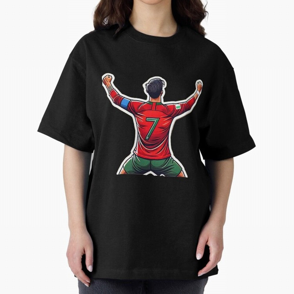 Ronaldo 7 Oversized T-Shirt Relive the FIFA World Cup 2026 Journey through Messi and Cristiano Ronaldo Highlights, Argentina, France and Brazil Pride, Stadium Chants, National Pride, Trophy Dreams and Unforgettable Football Memories; Ideal for Fans