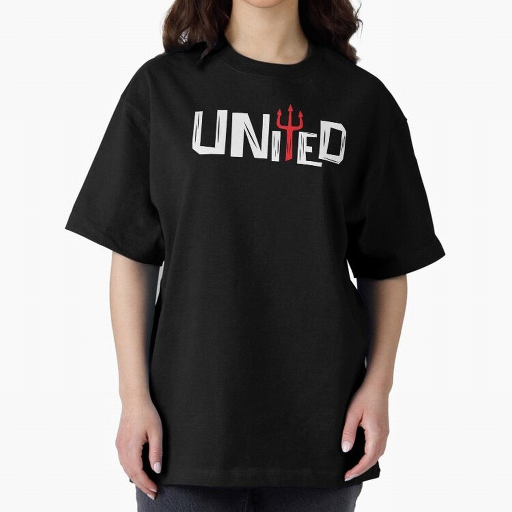 Manchester United - United Typography Oversized T-Shirt Celebrate Classic Football Spirit in FIFA World Cup 2026 Built around Cristiano Ronaldo, Argentina and Brazil Energy, Vintage Soccer Flavor, Modern Football Stars, National Flags and Final