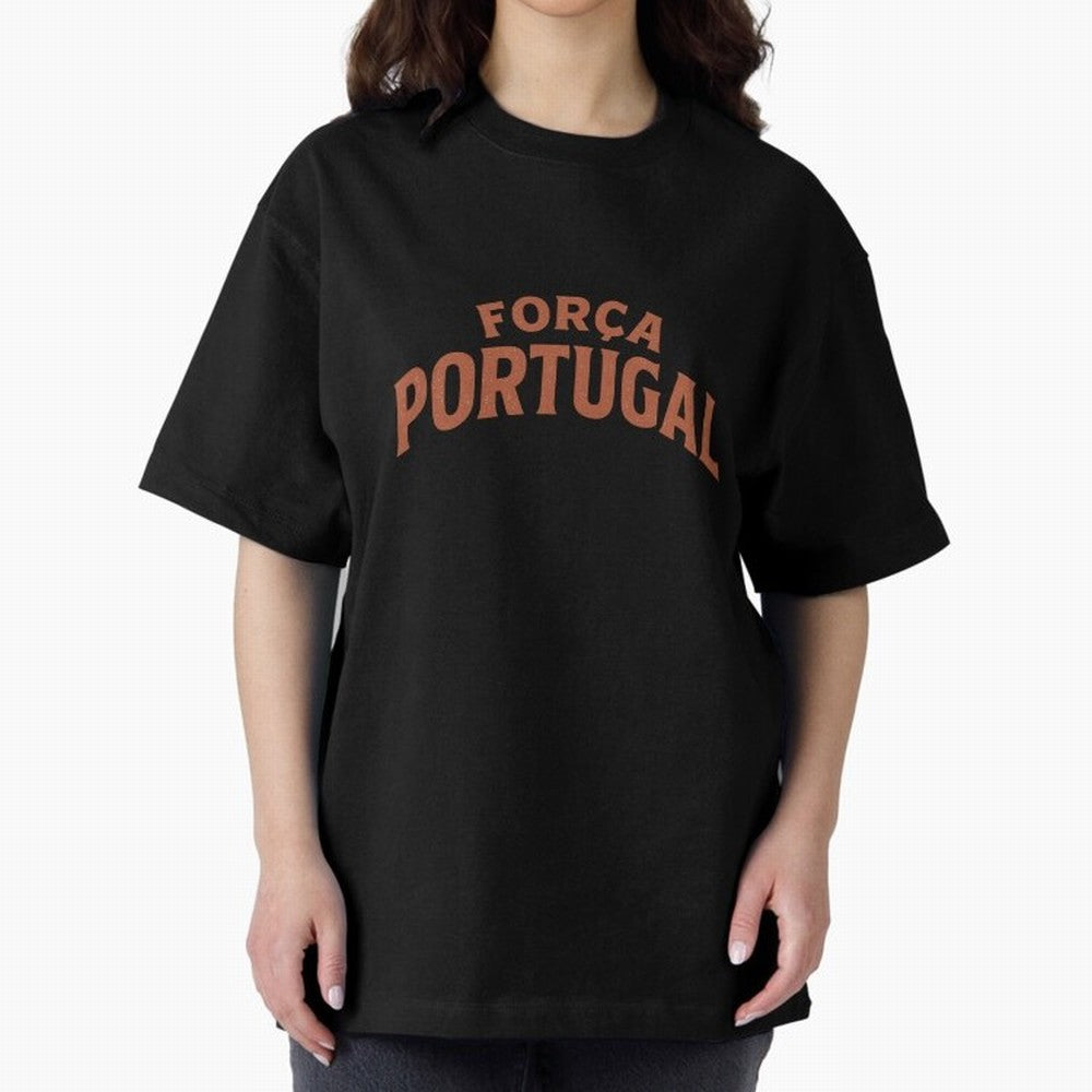 Vintage For?a Portugal Emblem ¨C Portuguese Football Fan Design Oversized T-Shirt Make Every Kick Count in FIFA World Cup 2026 for Fans of Messi and Cristiano Ronaldo and Portugal, Bringing Goal Celebration Energy, Supporter Heritage, Football