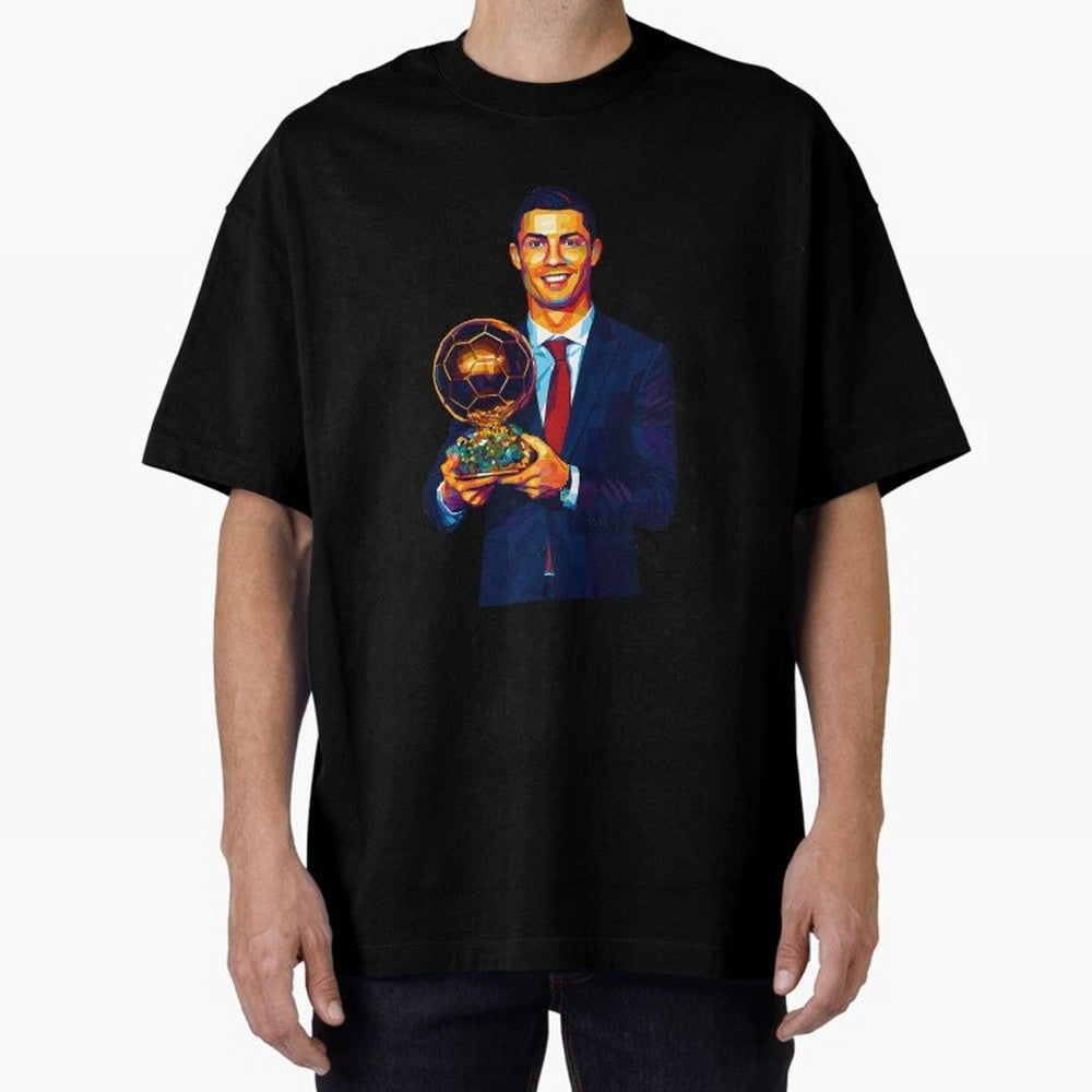 Cristiano Ronaldo Wpap Art Oversized T-Shirt Share Match Day Hype around FIFA World Cup 2026, CR7, Portugal, Vintage Soccer Flavor, Modern Football Stars, National Flags and Final Night Emotion; Ideal for Fans Who Follow Messi, Cristiano Ronaldo,