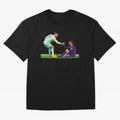 Cristiano Ronaldo & Messi Wpap Art Oversized T-Shirt Relive Match Day Hype around FIFA World Cup 2026 USA Canada Mexico, Mbappe and Neymar, Spain, Goal Celebration Energy, Supporter Heritage, Football Icons and Worldwide Tournament Joy; Created for