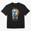 Cristiano Ronaldo & Toni Kroos Wpap Art Oversized T-Shirt Honor Football Greatness during FIFA World Cup 2026 Spirit, Featuring England, Messi and Cristiano Ronaldo, Game Day Rituals, Football Legends, Country Pride and the Road to the Final; Made
