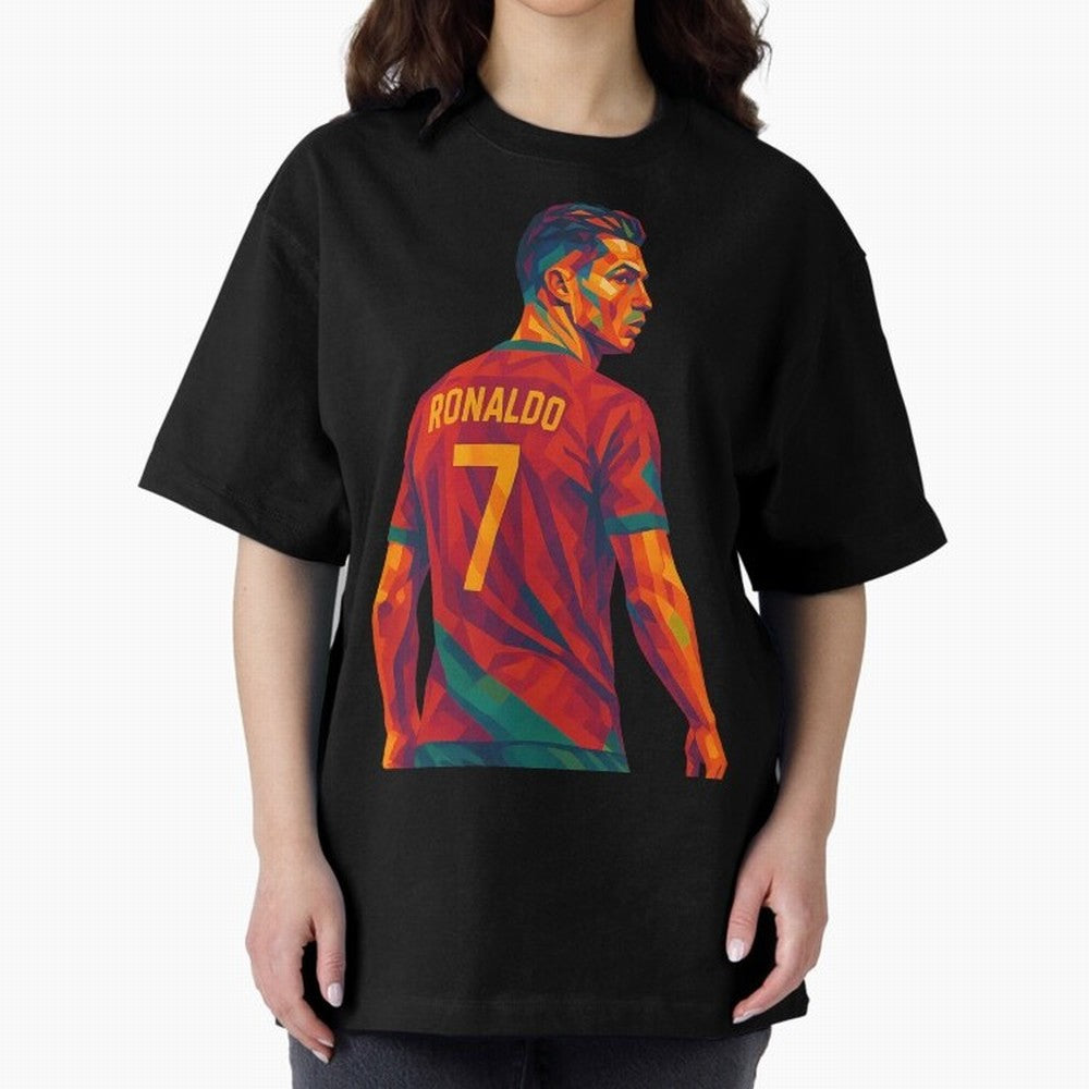 Cristiano Ronaldo Oversized T-Shirt Cheer for FIFA World Cup 2026 Group Stage for Fans of Haaland and Brazil, Portugal and Argentina, Bringing Football History, Final Match Energy, Crowd Noise and Once in a Lifetime Moments; Created for Match Day