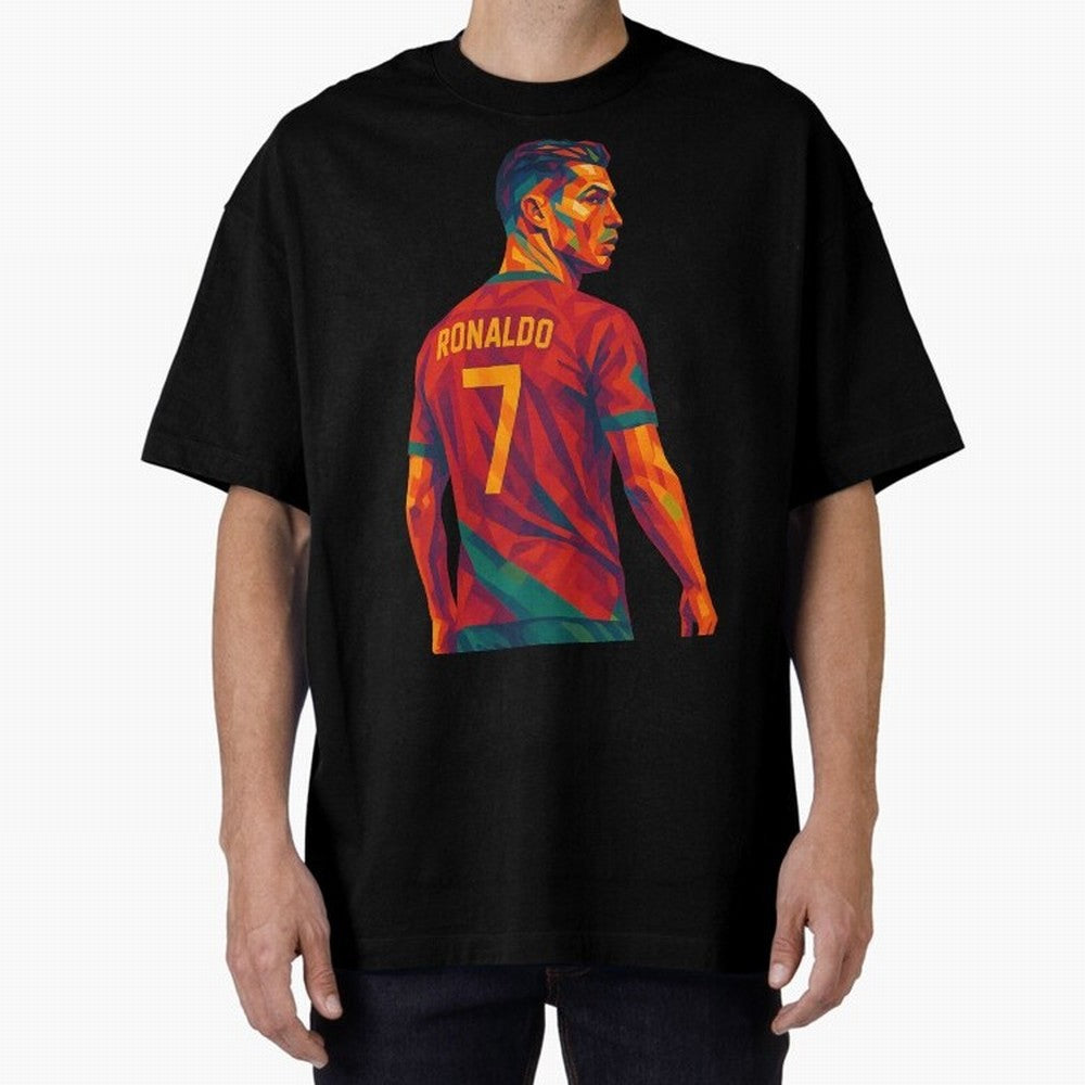 Cristiano Ronaldo Oversized T-Shirt Cheer for FIFA World Cup 2026 Group Stage for Fans of Haaland and Brazil, Portugal and Argentina, Bringing Football History, Final Match Energy, Crowd Noise and Once in a Lifetime Moments; Created for Match Day