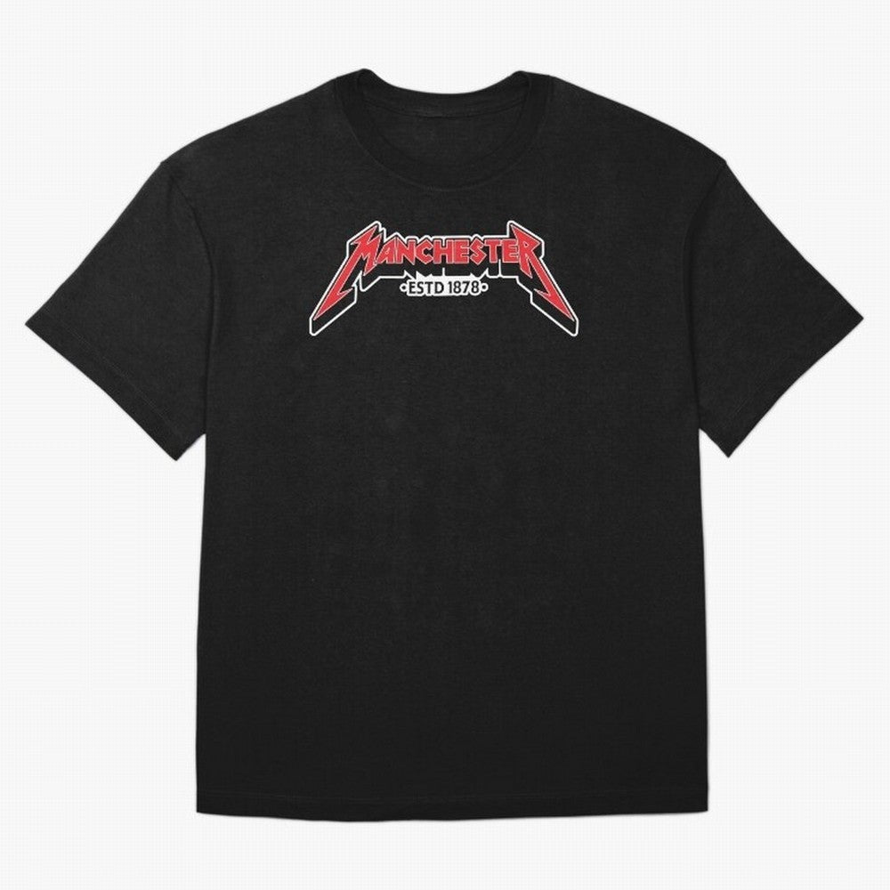 Manchester United Metal Font Oversized T-Shirt Create FIFA World Cup 2026 USA Canada Mexico Made for Mbappe, England and Germany Energy, Championship Spirit, Famous Goals, Roaring Crowds and International Football Unity; Made for Collectors Who