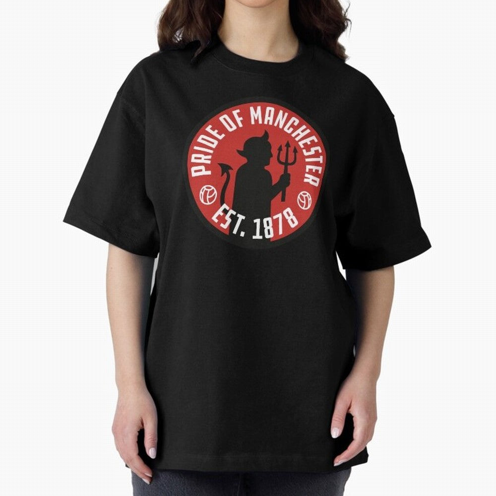 Pride of Manchester United Oversized T-Shirt Honor FIFA World Cup 2026 for Fans of Haaland and Portugal, Spain and Germany, Bringing Tournament Hype, Historic Matchups, Family Viewing Parties and Global Sports Pride; Great for Watch Parties, Sports