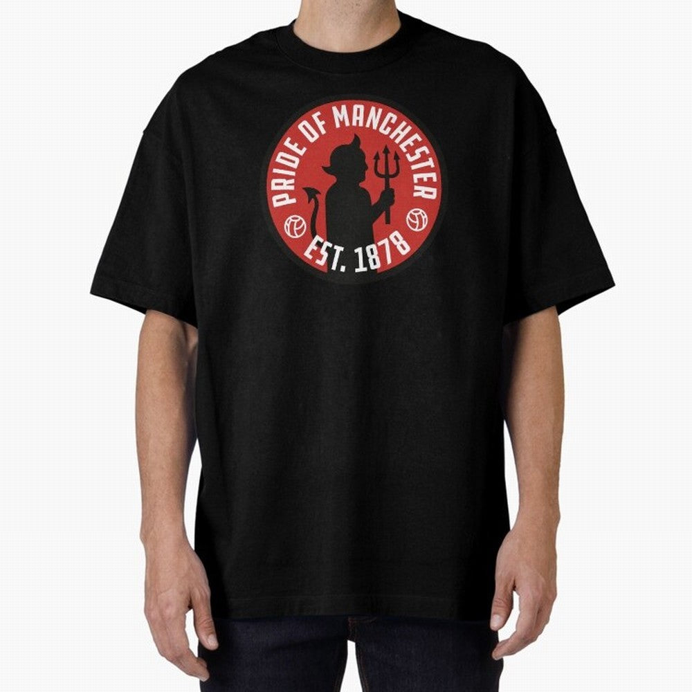 Pride of Manchester United Oversized T-Shirt Honor FIFA World Cup 2026 for Fans of Haaland and Portugal, Spain and Germany, Bringing Tournament Hype, Historic Matchups, Family Viewing Parties and Global Sports Pride; Great for Watch Parties, Sports