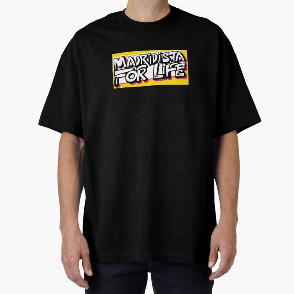 Madridista for Life Oversized T-Shirt Bring Stadium Energy to FIFA World Cup 2026 for Fans of Cristiano Ronaldo and England, Bringing Football Passion, Legendary Performances, Festival Vibes and Supporter Community; Perfect for Supporters Who Want