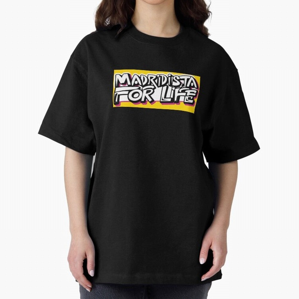 Madridista for Life Oversized T-Shirt Bring Stadium Energy to FIFA World Cup 2026 for Fans of Cristiano Ronaldo and England, Bringing Football Passion, Legendary Performances, Festival Vibes and Supporter Community; Perfect for Supporters Who Want