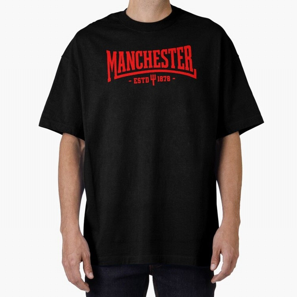 Manchester United 1878 Oversized T-Shirt Make Memories around the FIFA World Cup 2026 Group Stage Journey through Haaland and Mbappe Highlights, England, France and Netherlands Pride, Championship Spirit, Famous Goals, Roaring Crowds and