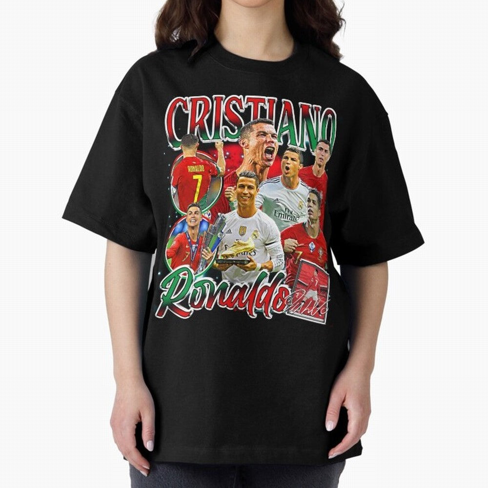 Cristiano Ronaldo Premium Quality Oversized T-Shirt Bring Champion Energy into Global Football Passion for FIFA World Cup 2026 Group Stage, Featuring Cristiano Ronaldo, Haaland and CR7, Spain, Champion Mindset, Group Stage Buzz, Knockout Tension