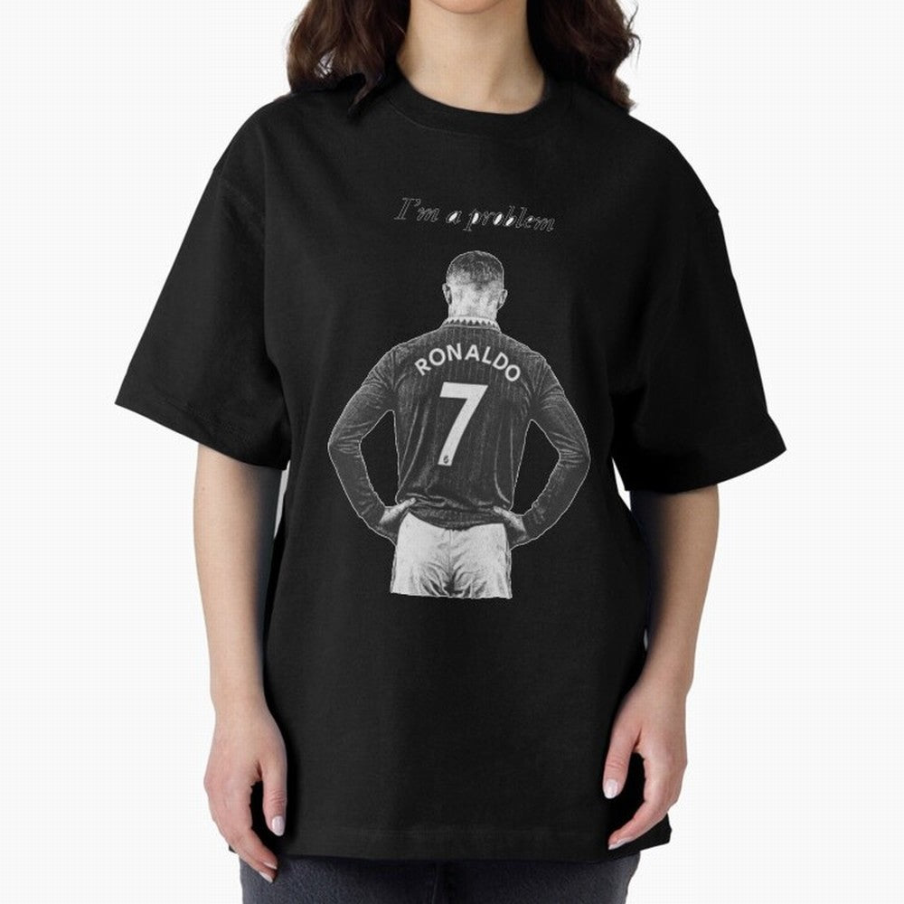 Ronaldo Problem Oversized T-Shirt Share FIFA World Cup 2026 Group Stage Highlighting CR7, Argentina, France and Brazil Energy, Classic Soccer Heritage, Championship Pressure, Fan Loyalty and International Pride; Perfect for People Who Love