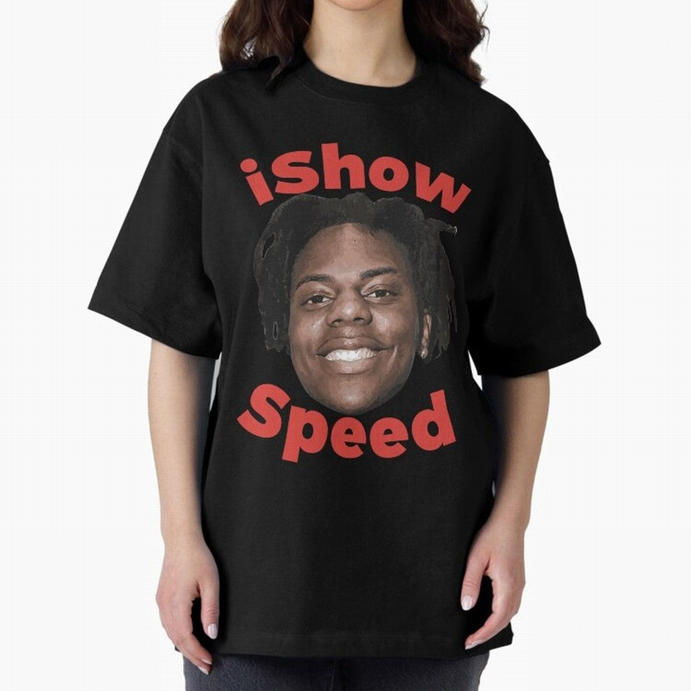 Ishowspeed Oversized T-Shirt Show Your Tournament Heart for FIFA World Cup 2026 USA Canada Mexico for Fans of Messi and Spain, Bringing Football Passion, Legendary Performances, Festival Vibes and Supporter Community; Ideal for Passionate Fans Who