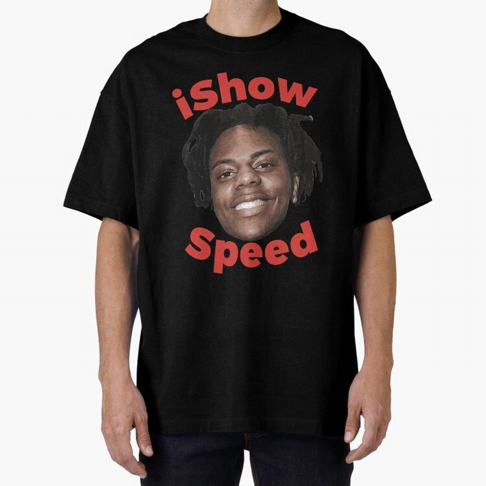Ishowspeed Oversized T-Shirt Show Your Tournament Heart for FIFA World Cup 2026 USA Canada Mexico for Fans of Messi and Spain, Bringing Football Passion, Legendary Performances, Festival Vibes and Supporter Community; Ideal for Passionate Fans Who