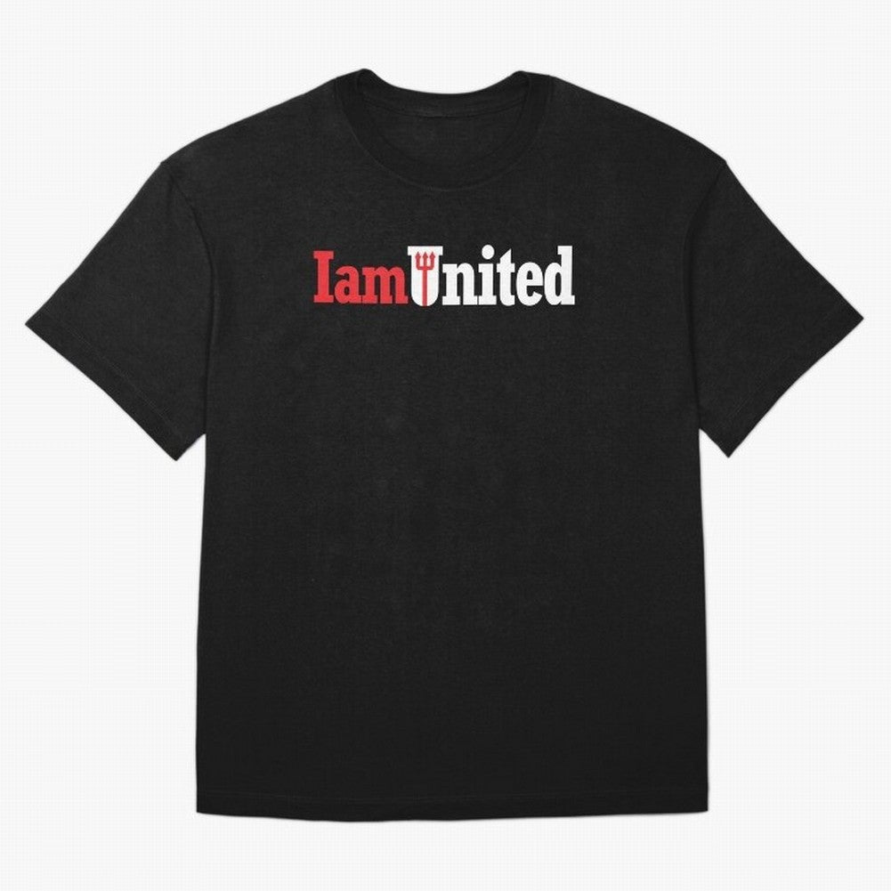 Manchester United I am United Oversized T-Shirt Spotlight Global Football Passion for FIFA World Cup 2026 Group Stage, with Messi, France, Supporter Pride, Iconic Celebrations, Legendary Names and Global Match Day Energy; Ideal for Passionate Fans