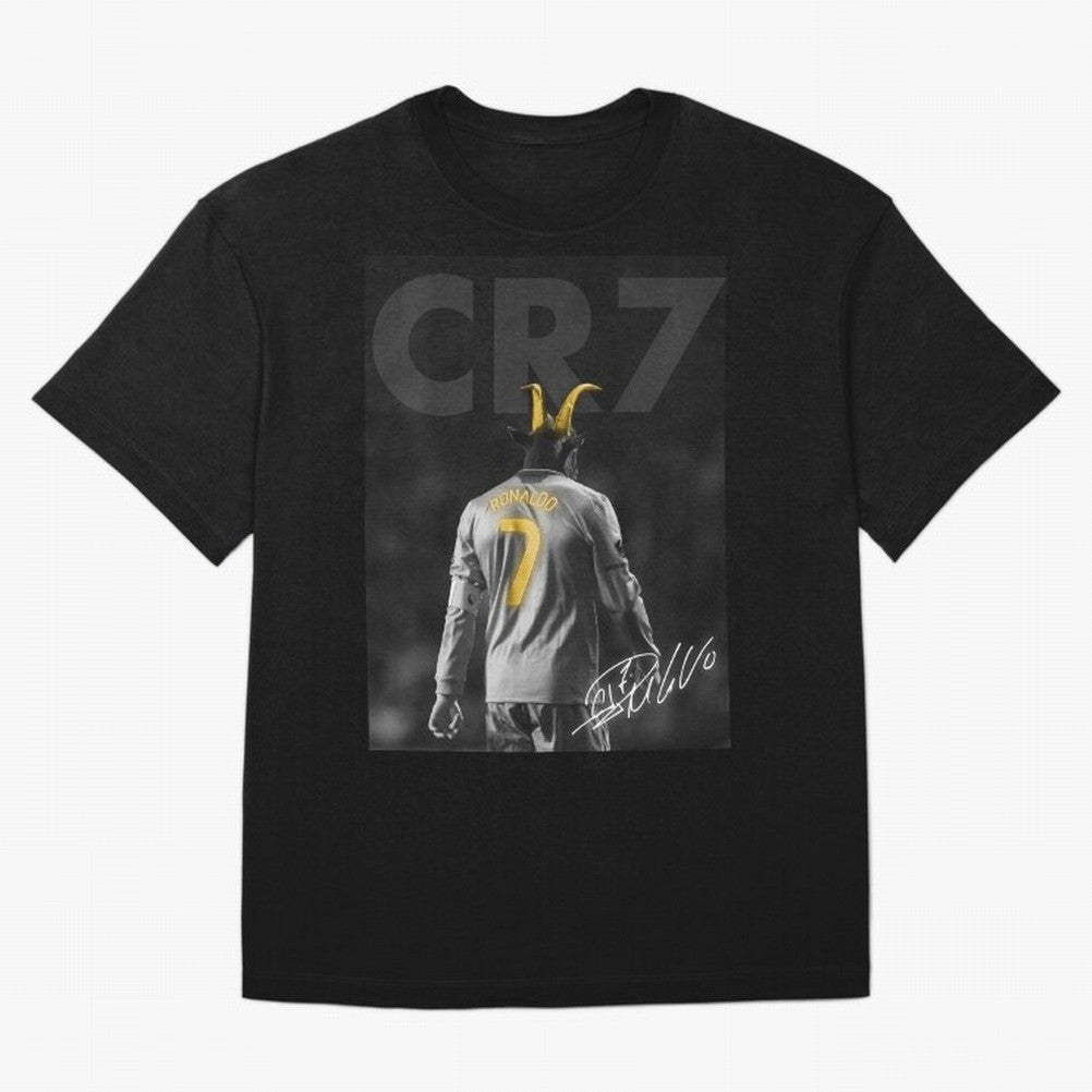 CR7 The Goat Poster Oversized T-Shirt Enjoy the Biggest Football Party of FIFA World Cup 2026 Celebrating Haaland and Mbappe, Portugal Energy, Football Festival Excitement, Trophy Ambitions, Country Rivalries and Star Player Buzz; Created for Match